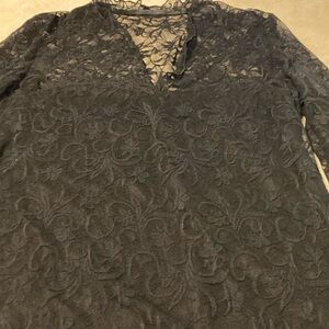 Venus black lace blouse